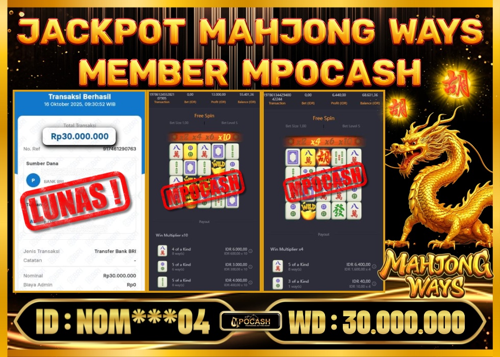 MPOCASH JACKPOT MAHJONG WAYS